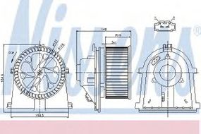 Вентилятор салону AUDI, VW (вир-во Nissens) NISSENS 87022 на VW POLO седан (6KV2)