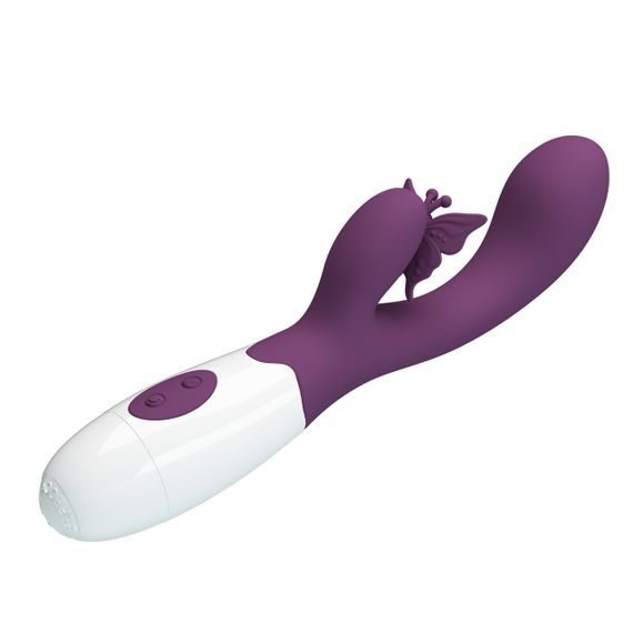 Вібратор-кролик для точки G PRETTY LOVE Butterfly Kiss мультишвидкісний, 19.9 х 3.1 см sexstyle | Зображення 4