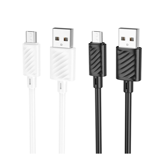 Кабель USB Hoco X88 Gratified Micro 2.4A Білий | Зображення 2