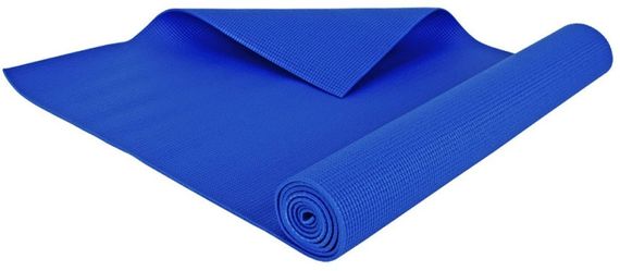 Килимок для йоги та фітнесу Power System PS-4014 PVC Fitness-Yoga Mat Blue (173x61x0.6) | Зображення 4