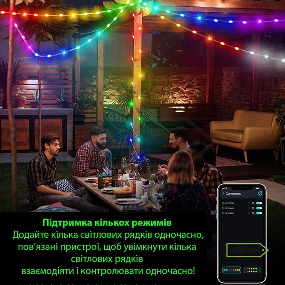 Розумна світлодіодна Bluetooth гірлянда RGB – CARPRIE SAET 10M / 100LED / IP65 | Зображення 5