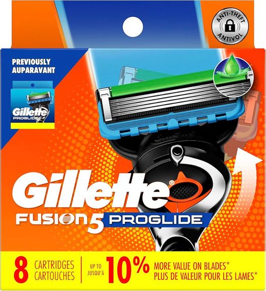 Сменные кассеты для бритья Gillette Fusion5 ProGlide Power (8 шт.) США