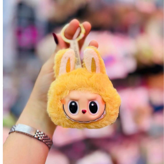Плюшевий брелок Labubu, оригінальний маленький брелок Лабубу, аксесуар для ключів | Зображення 3