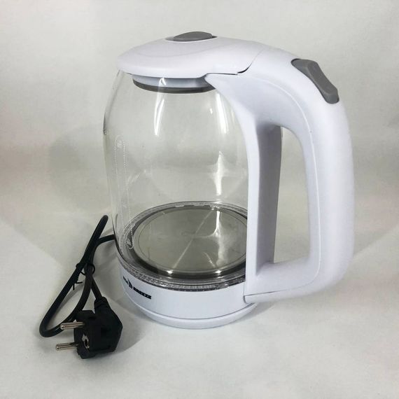 Прозорий електрочайник, Стильний електричний чайник, Електрочайник з led підсвічуванням QC-48 | Зображення 3