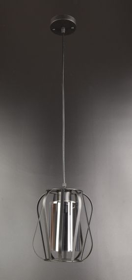 Люстра підвісна LOFT на 1 лампочку 25870 Чорний 30-100х19х19 см.