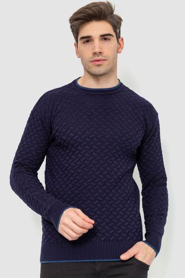 Светр чоловічий, колір темно-синій, 214R8002-1 | Зображення 1