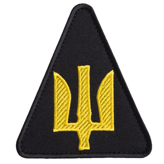 Шеврон IDEIA 87175 Україна 8,2*9,3  Габардин Чорний