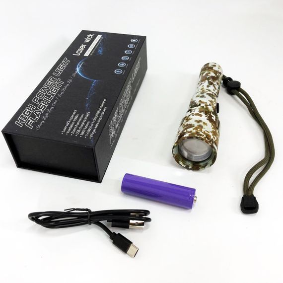 Пилозахищений ліхтар, Ручний ліхтар з двома режимами роботи, Ліхтарик світлодіодний для туриста AJ-95 | Зображення 1