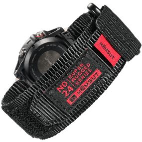 Ремешок для часов Hemsut HS121 Super Strong Nylon Garmin Black 20mm