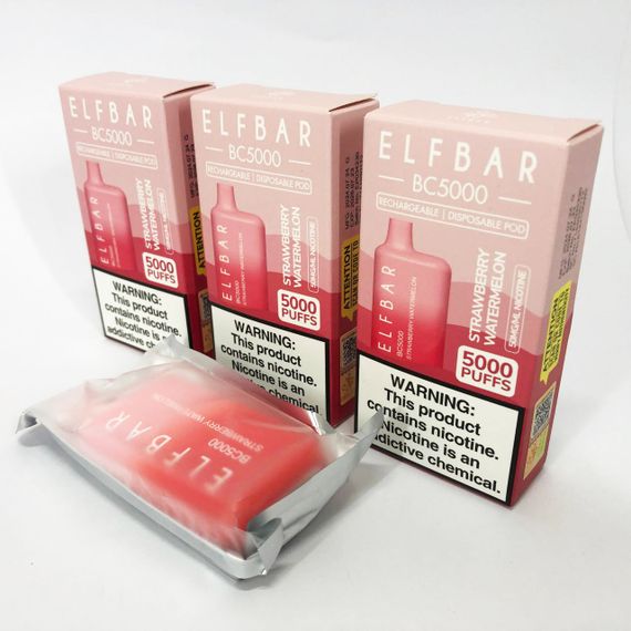 Elf Bar BC5000 смак Полуниця Кавун (Strawberry Watermelon)