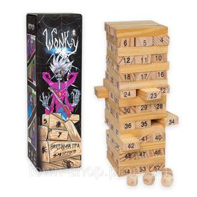 Развлекательная игра "Wonky" 30358 деревянная, на украинском языке