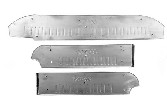 Накладки на внутренние пороги V5 (Carmos) 3 шт, Carmos - Турецкая сталь для Mercedes Vito W639 2004-2014 гг | Зображення 2