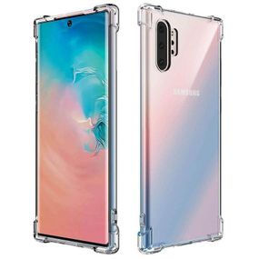 TPU чохол GETMAN Ease logo посилені кути для Samsung Galaxy Note 10 Plus Безбарвний (прозорий)
