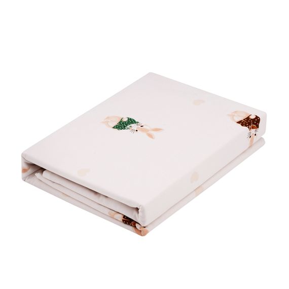 Набір постільної білизни 2,0сп Ardesto Gloria, 200х220см, 100% бавовна, сатин, кролики, бежевий (ART2022BR) | Зображення 3