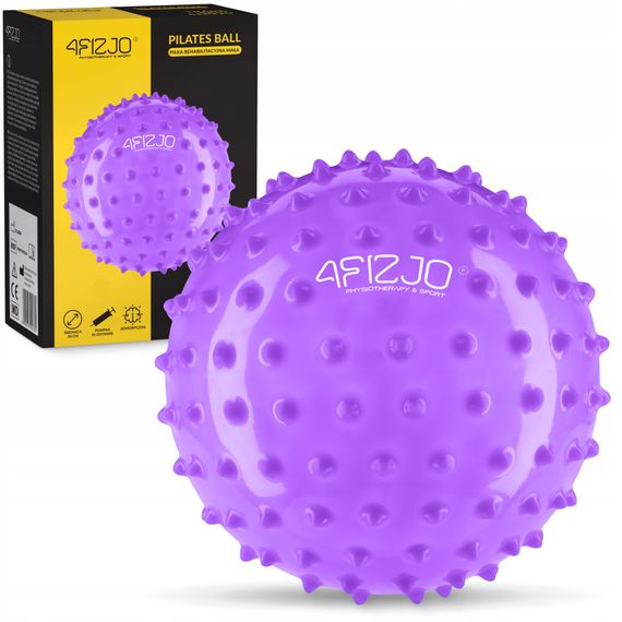 М'яч для пілатесу, йоги, реабілітації 4FIZJO 20 см (масажний) Violet (P-5905973406086) | Зображення 6
