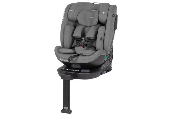 Автокрісло CRL-15101 "Meteorit F" Seashell Grey 40-150 см, i-Size, ISOFIX, з поворотом, опорна стійка CARRELLO