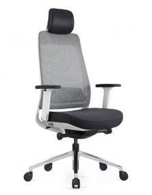 Кресло офисное KreslaLux FILO-A1 WHITEGrayBLACK