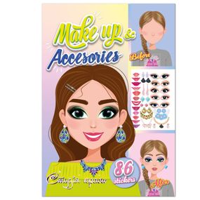 Детская книжка с наклейками студия красоты "Make up accesories" РМ-76-01
