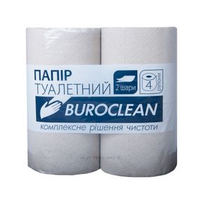 Туалетная бумага Buroclean серая 4 рулона (4823078928672) - Топ Продаж!