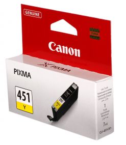 Картридж Canon CLI-451Y (Yellow) PIXMA MG5440/MG6340 (6526B001)
