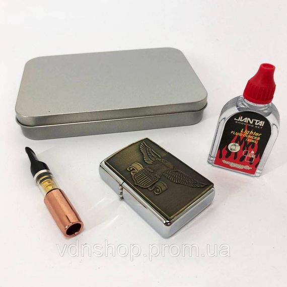 Запальничка бензинова щаслива N6, Вітрозахисна запальничка в подарунок NL-25 | Зображення 6