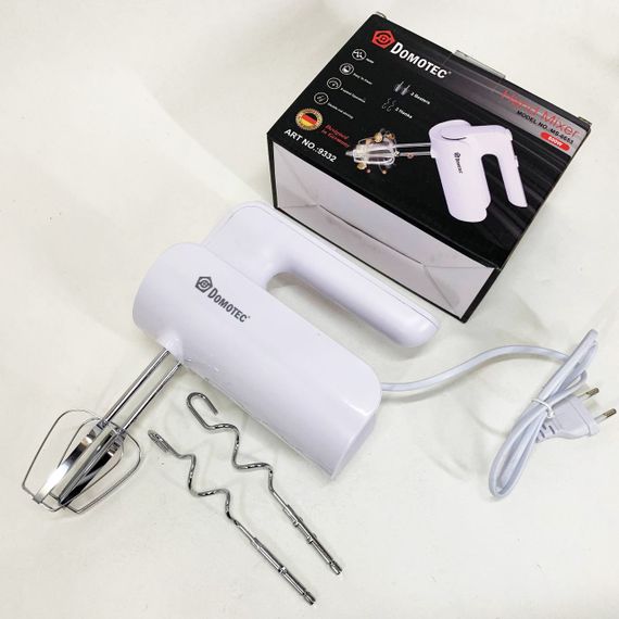 Двох вінчиковий міксер Domotec, Ручний переносний міксер Кухонний для тіста ручний AE-30 | Зображення 2