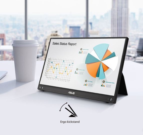 Монітор портативний Asus 15.6&quot; ZenScreen MB16ACV USB-C 90LM0381-B01370 | Зображення 3