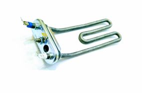 Тен 1950w L-205 для пральної машини ARISTON (Арістон) з отвором, вигнутий з бортом.Thermowatt(Італія)