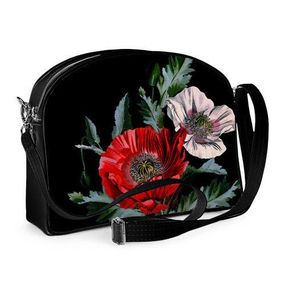 Сумка молодіжна College Красный и белый мак 29x23 см