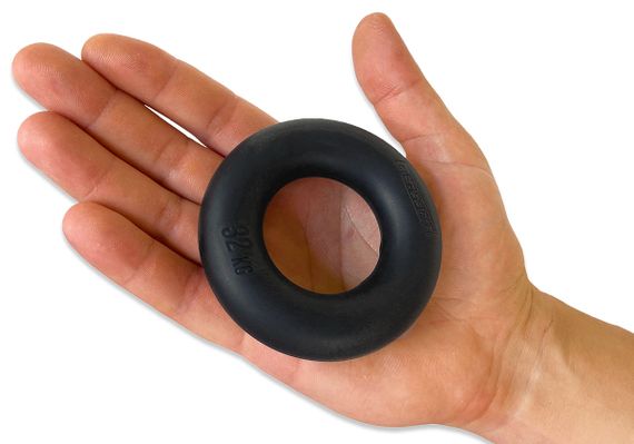 Еспандер кистьовий кільце EasyFit Ring тренажер для рук 32 кг Чорний (EF-1904-70) | Зображення 1