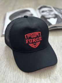 Кепка тракер із сіточкою Forge NY  Чорний з червоним  56-61р (8094)