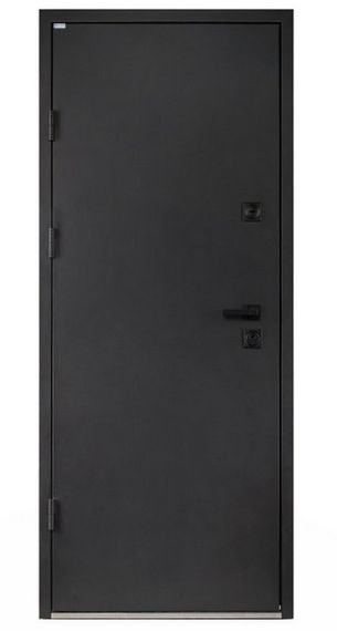 Двері вхідні Рубікон RAL 9005 / ПВХ 05 Класік 1 RAL 9005