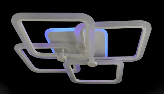 Люстра світлодіодна стельова LED світильник для квартири на стелю лед з пультом 25755 Білий 10х56х65 см. | Зображення 7