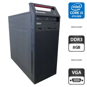 Комп'ютер Lenovo ThinkCentre E73 Tower / Intel Core i5-4570 (4 ядра по 3.2 - 3.6 GHz) / 8 GB DDR3 / 500 GB HDD / Intel HD Graphics 4600 / DVD-ROM б/в