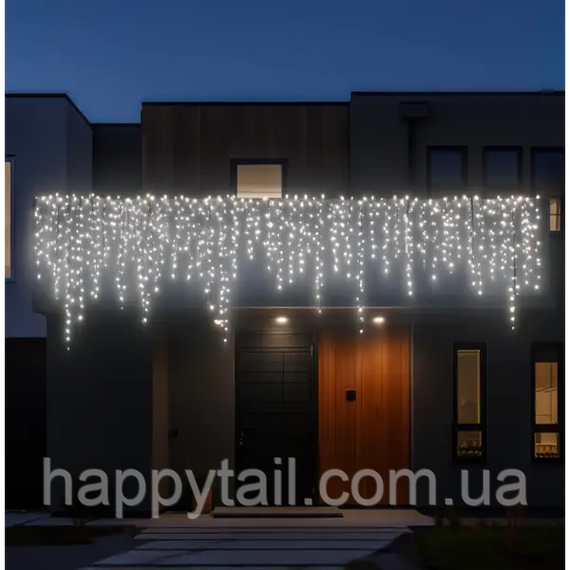 Вулична гірлянда Бахрома 25 м 405 LED чорний провід Білий 25MBW | Зображення 1