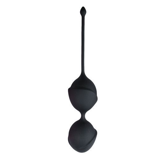 Вагінальні кульки Easytoys, силіконові, чорні, 19.5 х 3.8 см Sex Aura