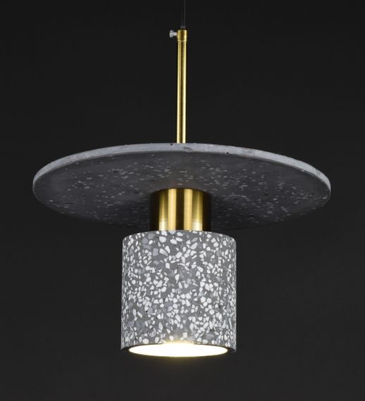 Люстра підвісна на 1 лампочку 27678 Латунь 37-180х29х29 см. | Зображення 3