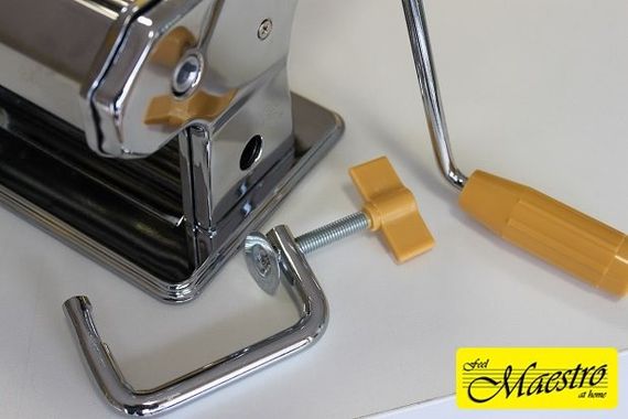 Локшинорізка тісторозкатка Maestro MR-1679 ручна машинка для пасти і розкочування тіста | Зображення 2