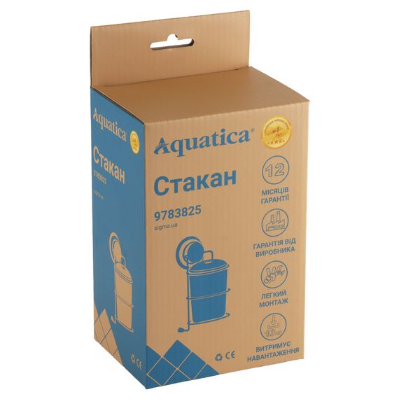 Склянка Aquatica на вакуумній присосці s38 73×100×163мм (9783825) | Зображення 1