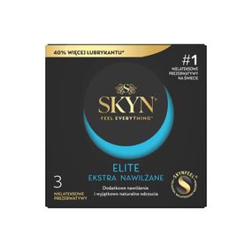 Презервативи - Skyn Elite Extra Lube, 3 шт. Sex Aura