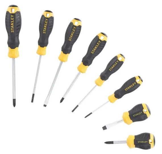 Набір з восьми викруток Stanley CushionGrip (STHT16167-0) | Зображення 1