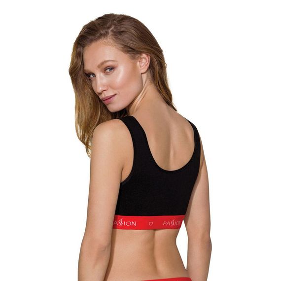 Спортивный топ на широких бретелях Passion PS003 TOP black, size S | Зображення 1