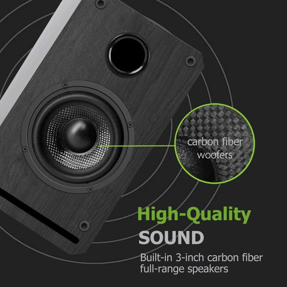 Активні колонки LONPOO LP-42s з Bluetooth, USB, входом AUX, виходом для навушників | Зображення 3