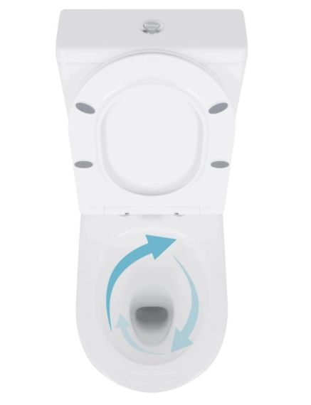 Унітаз підлоговий Qtap Swan Eco Ultra Quiet з сидіннмя Slim Duroplast/ Soft-close/ Quick Release QTSWA27W48748 | Зображення 5