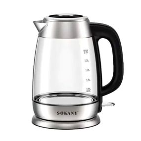 Електрочайник Sokany SK-SH-1069 Electric Kettle 2000W 2l прозорий чайник