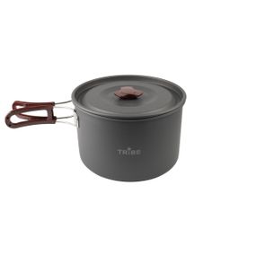Казанок туристичний Tribe Pot 3л Alu алюмінієвий, Похідний легкий казан трайб для компанії, Казанок для походу та полювання