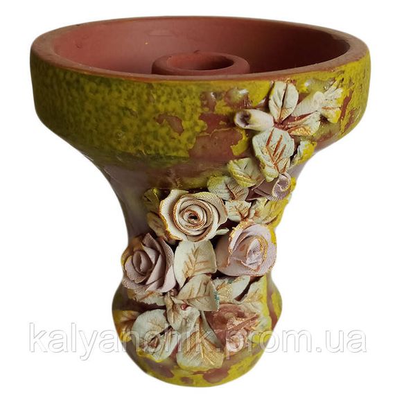 Чаша для кальяну 2x2 Еталон Botany Квітковий феєрверк