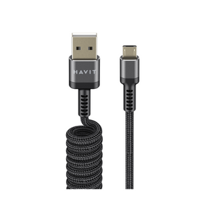 Кабель USB MicroUSB Havit HV-CB6250 2,4A 1,5м чорний