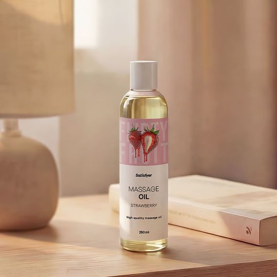 Розпродаж!!! Масажна олія Satisfyer Massage Oil Strawberry 250 мл (термін 30.04.2027) | Зображення 7