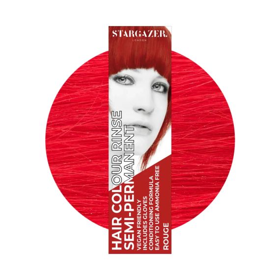 Фарба для волосся Червона Stargazer Semi-permanent hair colour Rouge 70 мл